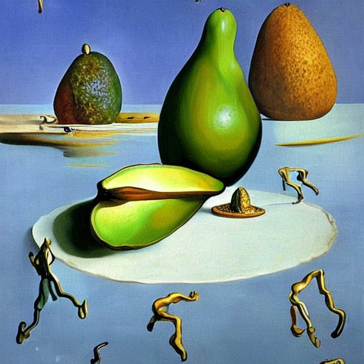 avocados and water Daliesque 2